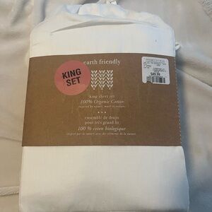BNWT Earth Friendly 100% Organic Cotton KING SET